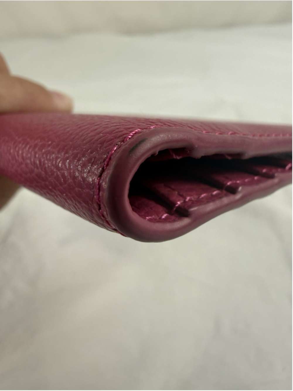 Bveyzi Leather Wallet Fuchsia RFID BLOCKING NEW - Picture 12 of 16